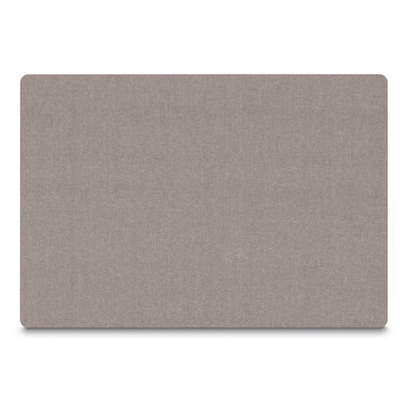 United Visual Products Corkboard, Fabric, Blk/Cld, 3 Door, 72 x 36" UV306-BLACK-CLOUD